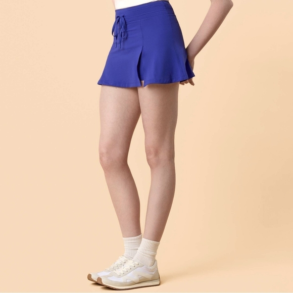 New Blogilates Women's Trailblaze Slit Skort Activewear Royal Blue Large (8-10) - Picture 5 of 8